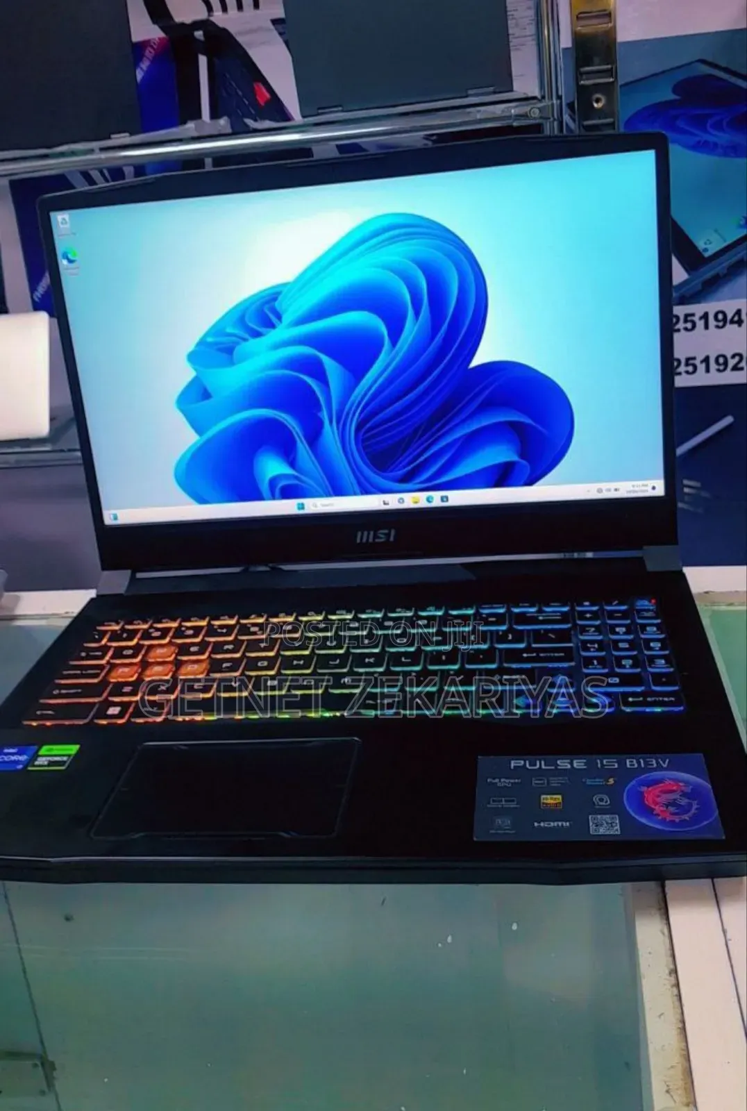 New Laptop MSI PL62 7RC 16GB Intel Core I7 SSD 1T