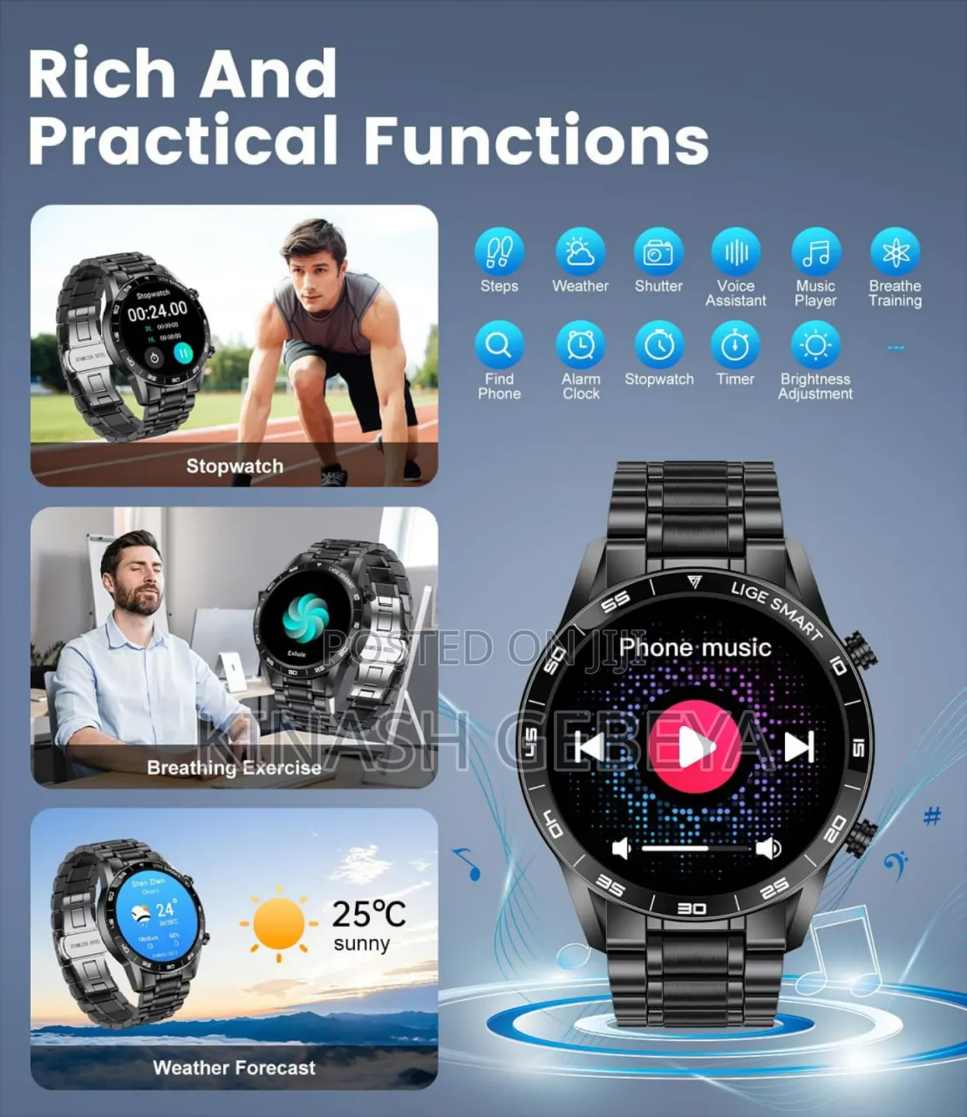 Oteeto 5pro High Quality Water Proof Smart Watch