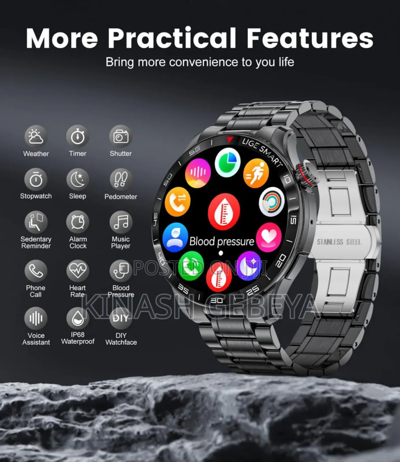 Oteeto 5pro High Quality Water Proof Smart Watch