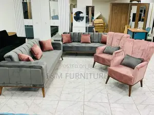 Photo - Pretty Multicoloured Sofa Set.