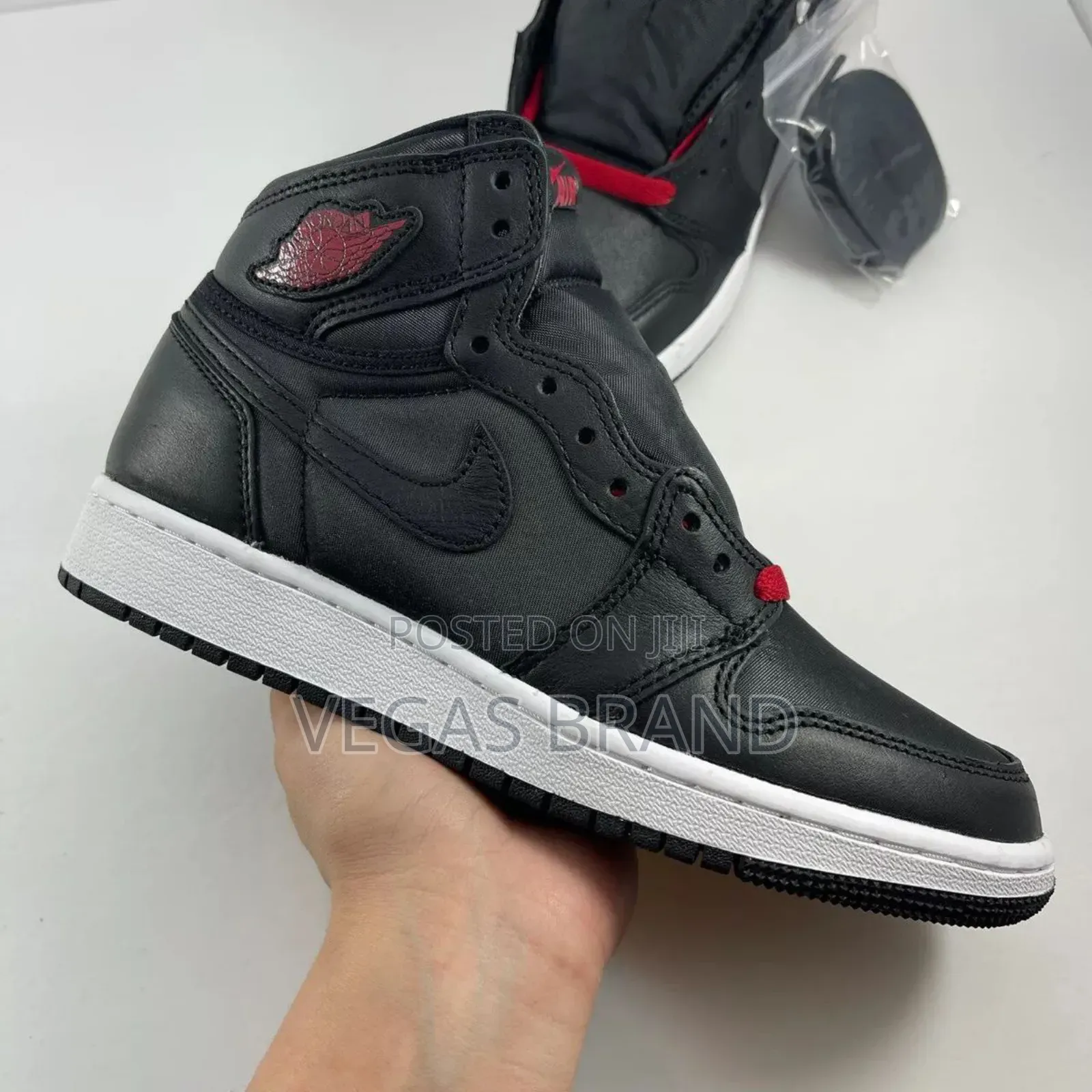 Nike Air Jordan 1 High Satin Black Master Quality Shoes