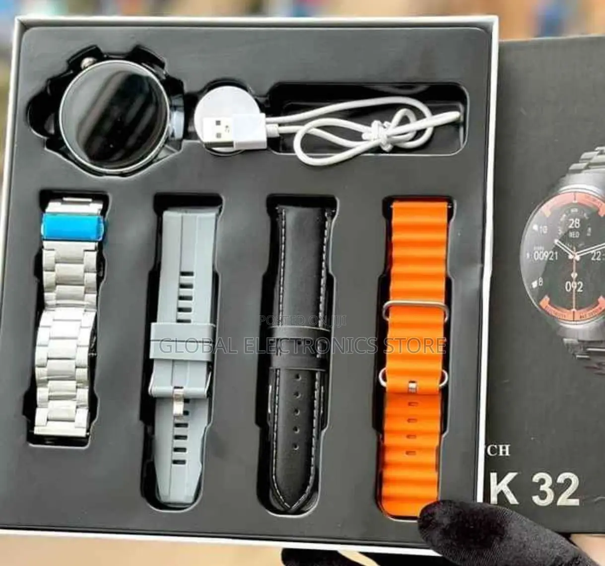 Premium Quality Rock Smart Watch(4 ማሰሪያ Belt ያለው )