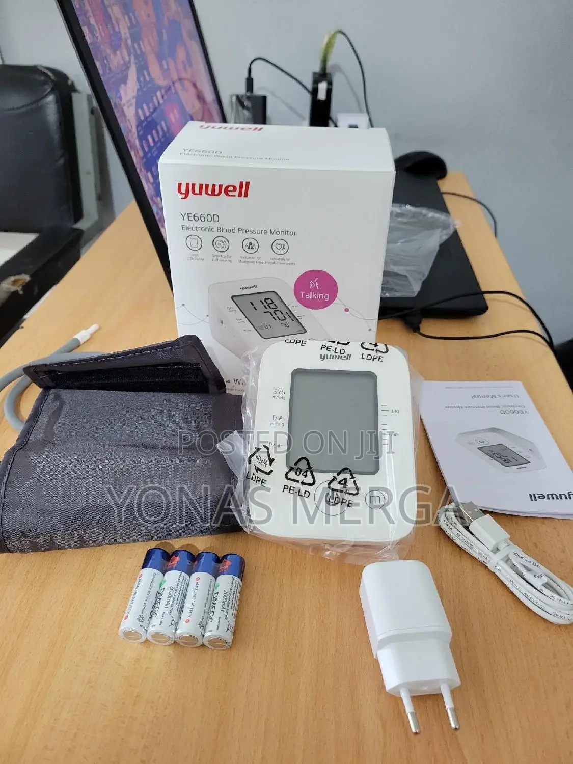 Digital Blood Pressure Machine Yuwell Y660d/Digital Bp