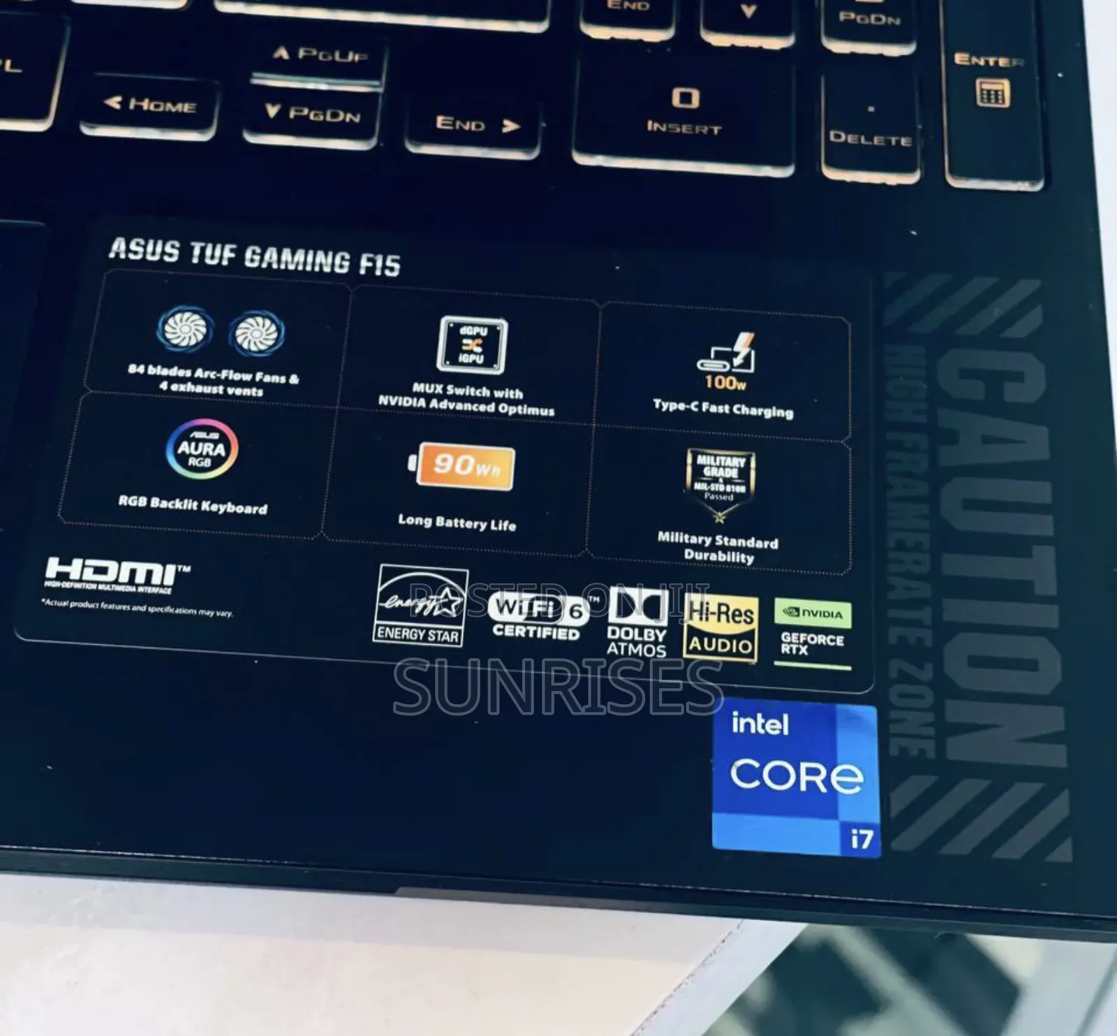 New Laptop Asus TUF Gaming A15 16GB Intel Core I7 SSD 1T