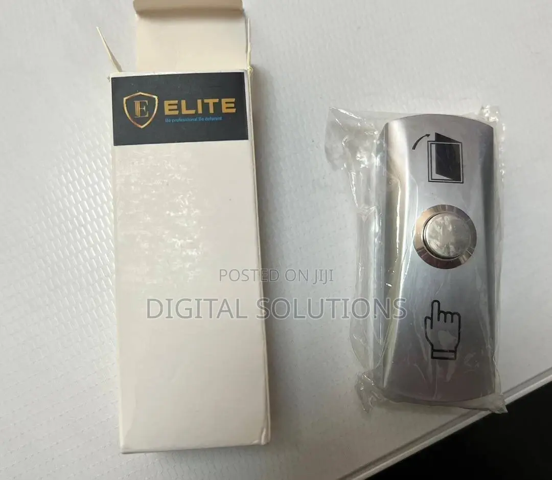 Metallic Exit Button or Push Button Wall-Mount