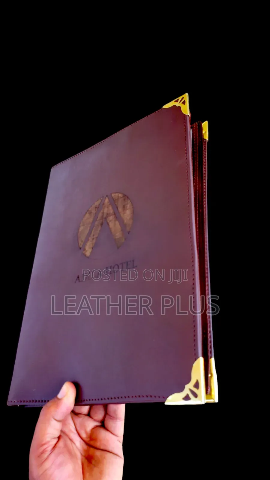 Menu Cover ከንፁህ ቆዳ የተሰራ ሜኑ ፎልደር