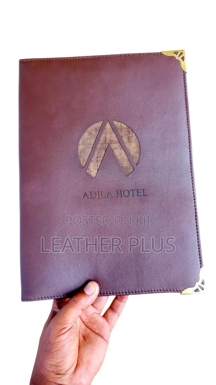 Menu Cover ከንፁህ ቆዳ የተሰራ ሜኑ ፎልደር