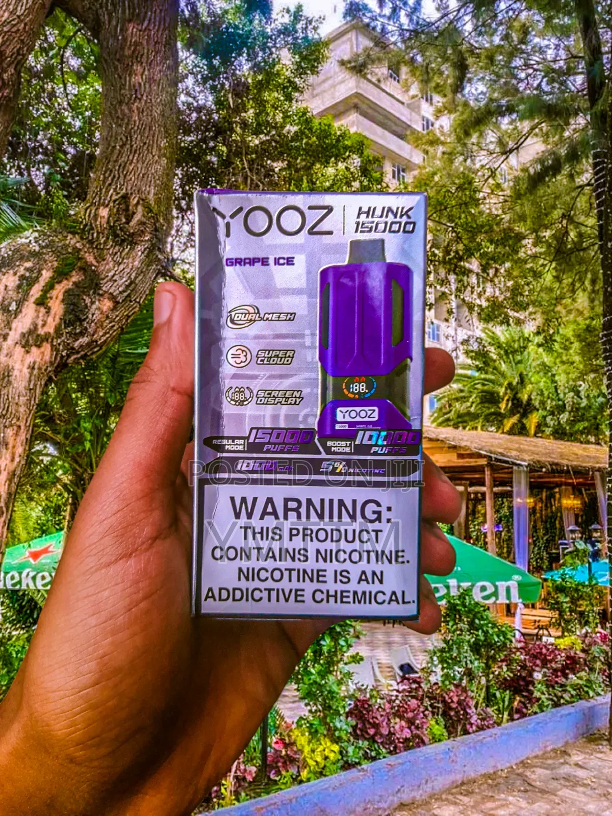 Vape YOOZ 15,000puff Grape Ice