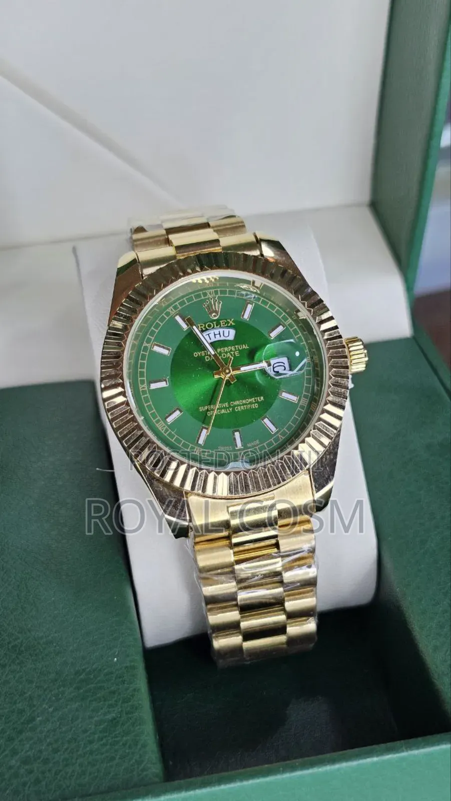 Rolex Golden Oyster Perpetual Day-Date Mens Watches