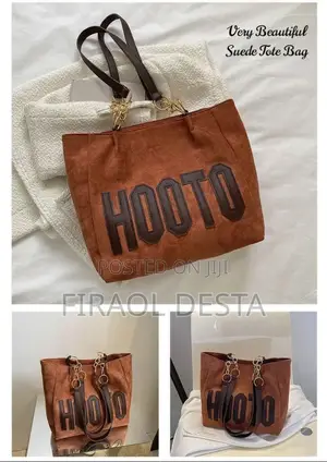 Imported Very Stylish Beautiful Hooto Suede Tote Bag*