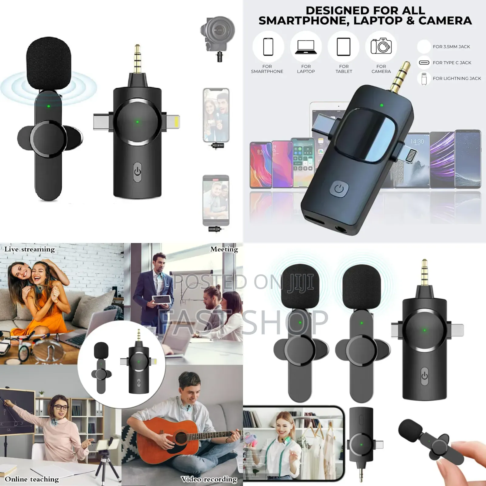 3 in 1 Wireless Dual Microphone