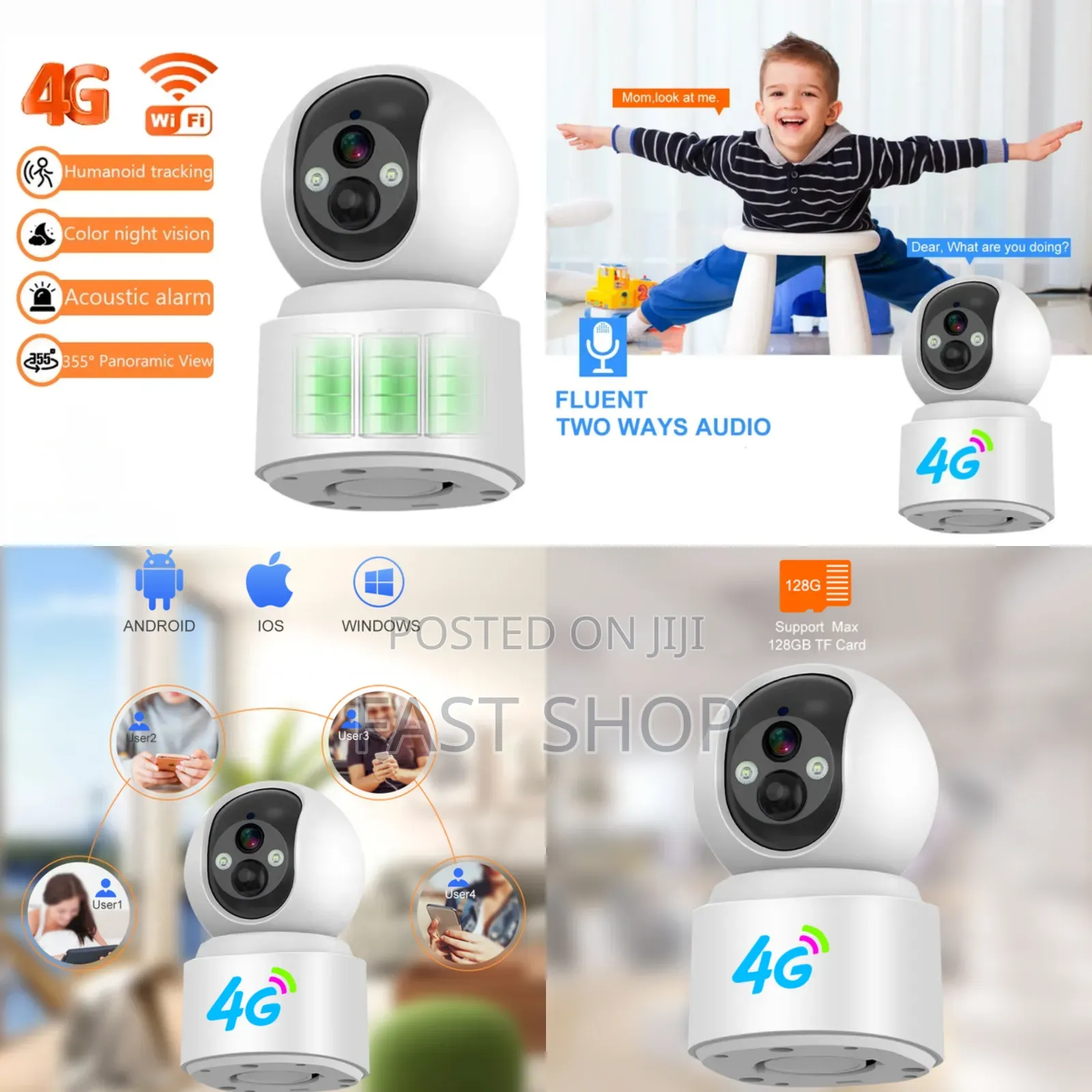 Battery Powered Wireless Sim Card Camera