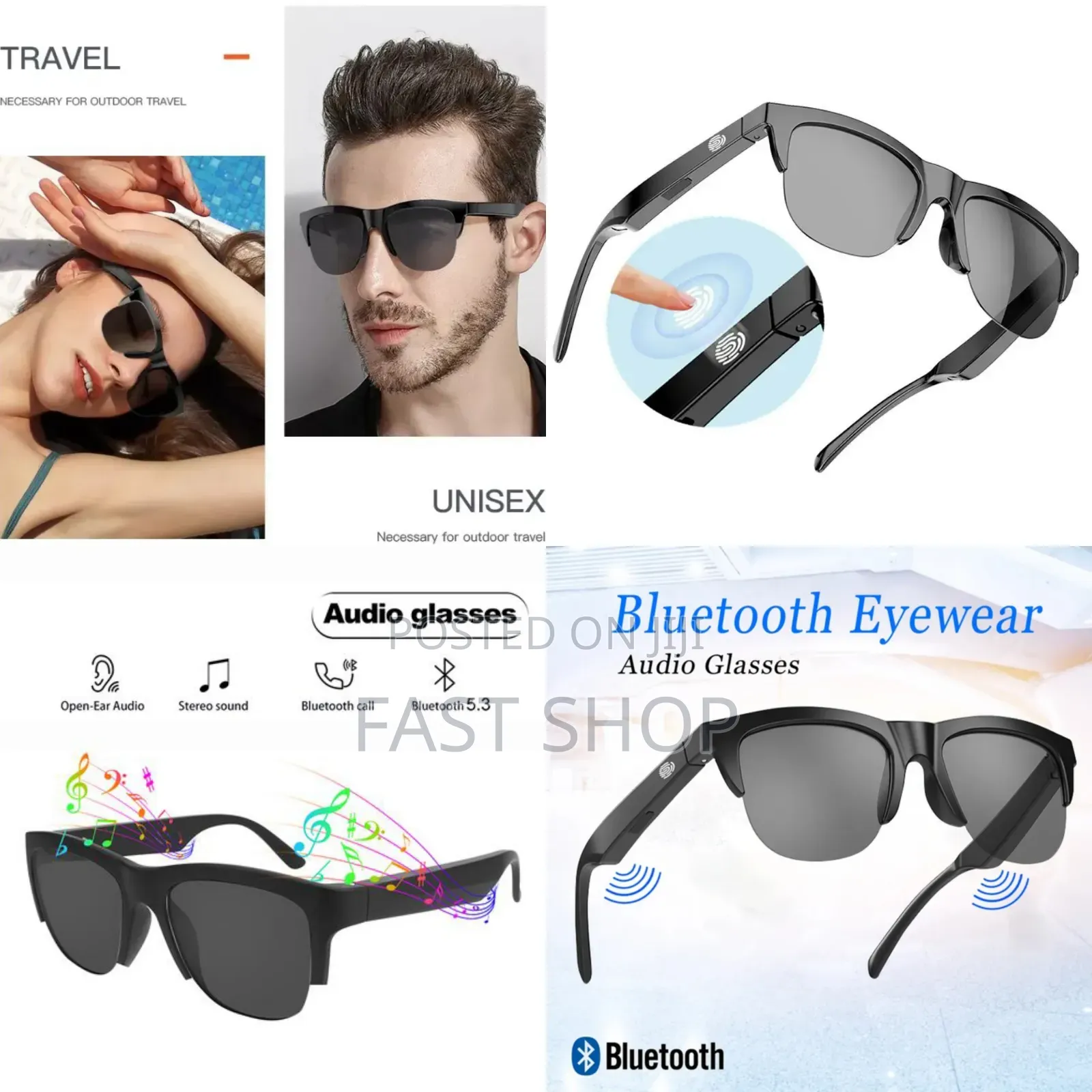 Smart Wireless Headset Sunglass