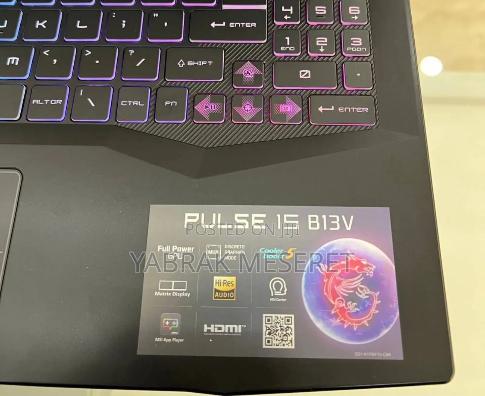 New Laptop MSI 16GB Intel Core I9 SSD 1T