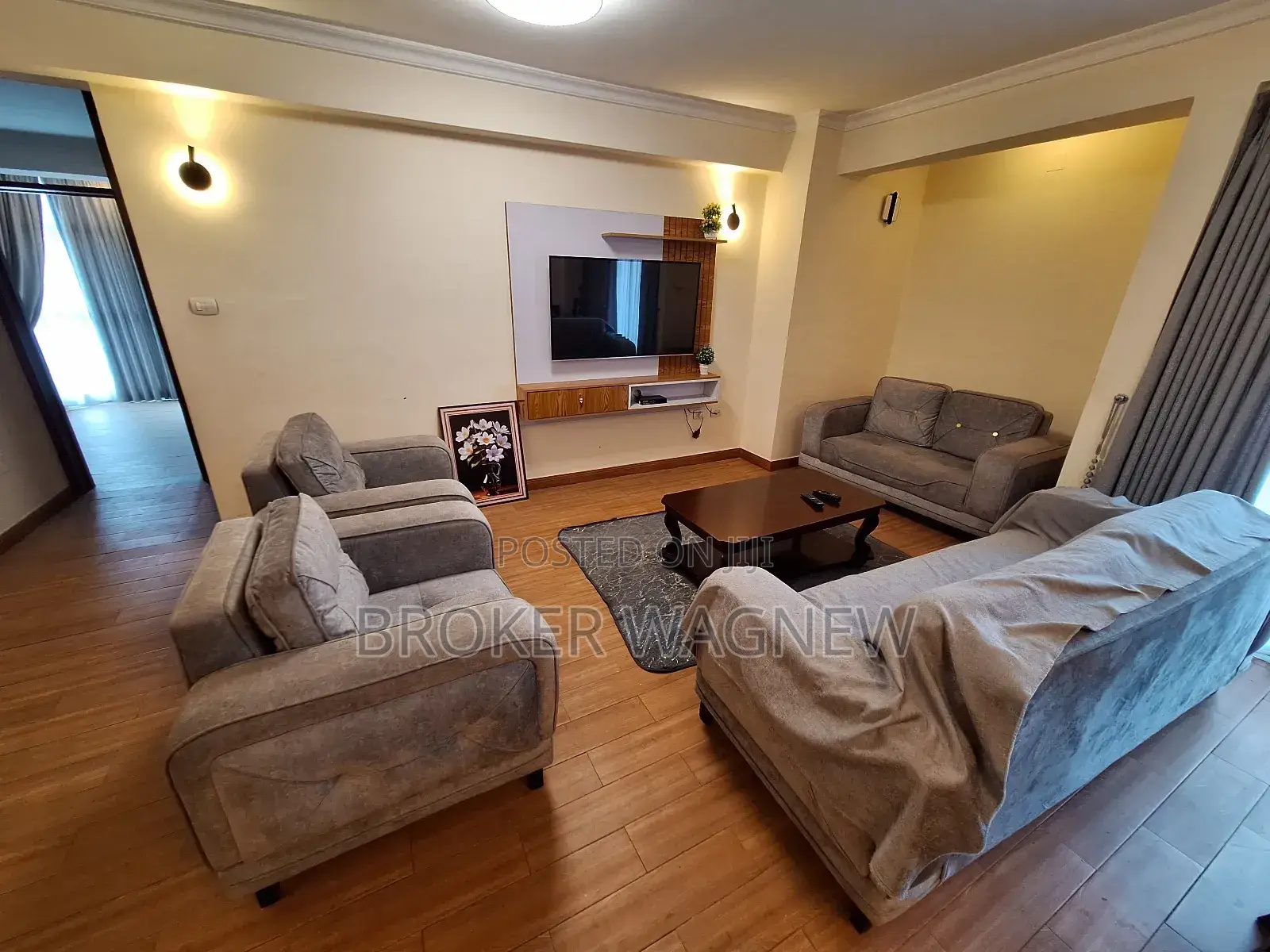 Furnished 3bdrm Apartment in Kirkos for rent