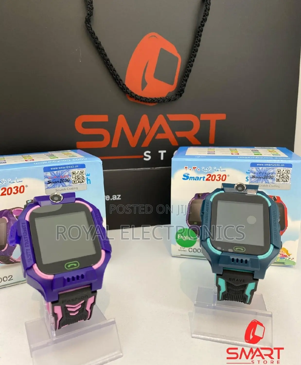 Original የልጆች ስማርት ሰዓት Sim Card የሚወስድ GPS ያለው