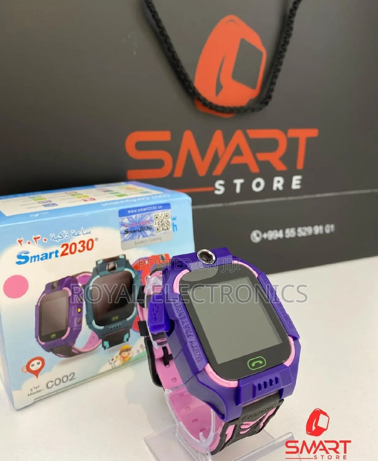 Original የልጆች ስማርት ሰዓት Sim Card የሚወስድ GPS ያለው