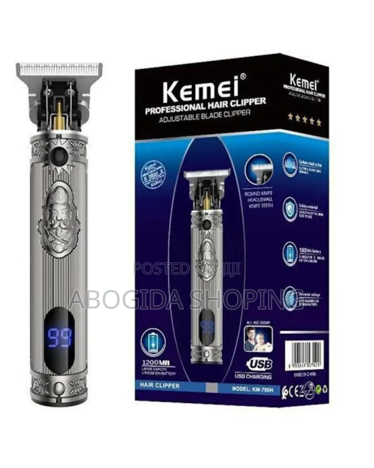 Kemei Professional Hair Clipper Quiet Original and Powerful