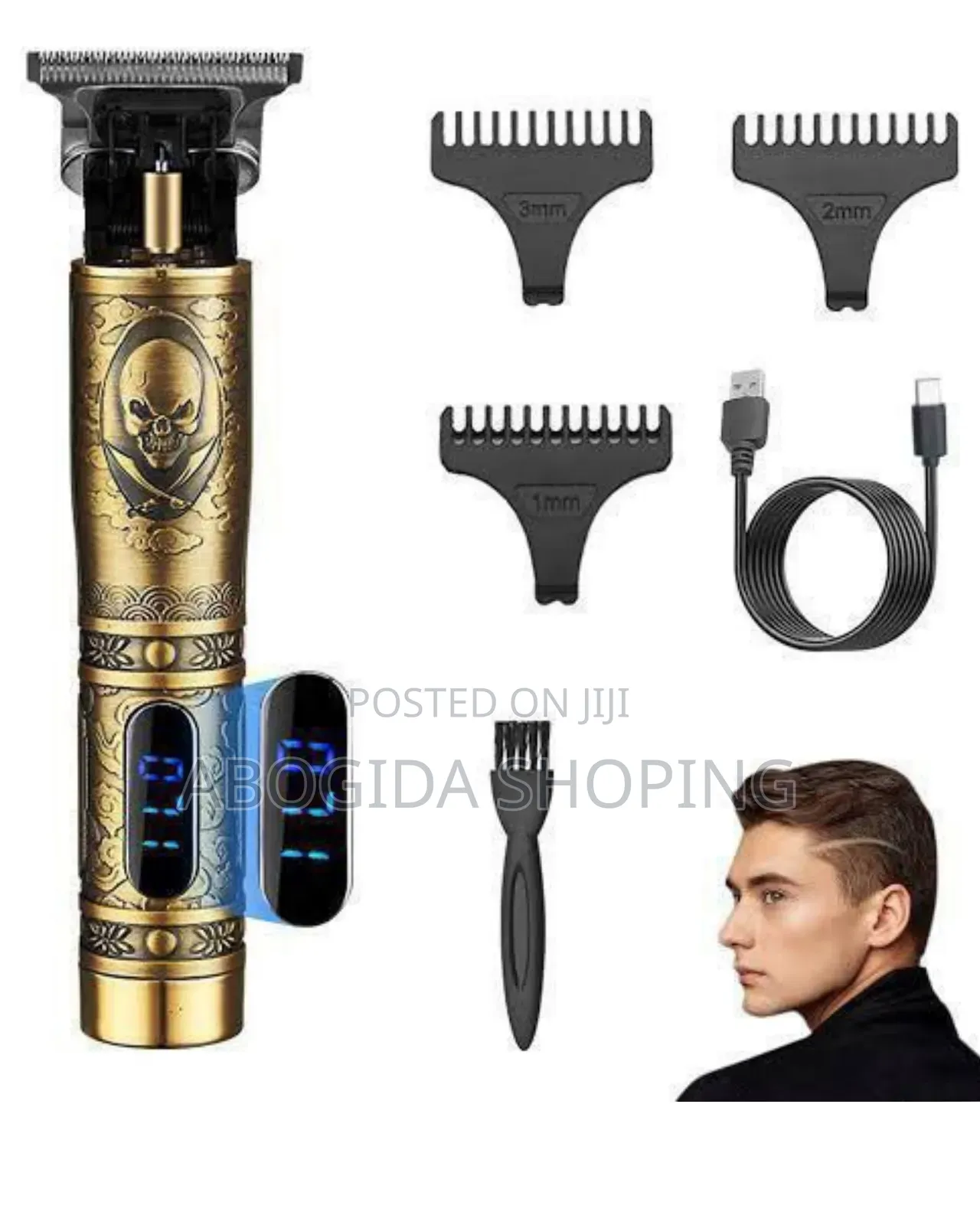 Long Lasting Kemei Clipper With 3 Combs and Quiet Operation