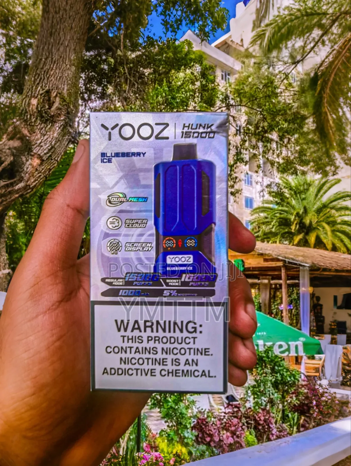 Vape YOOZ 15,000puff Blueberry Ice