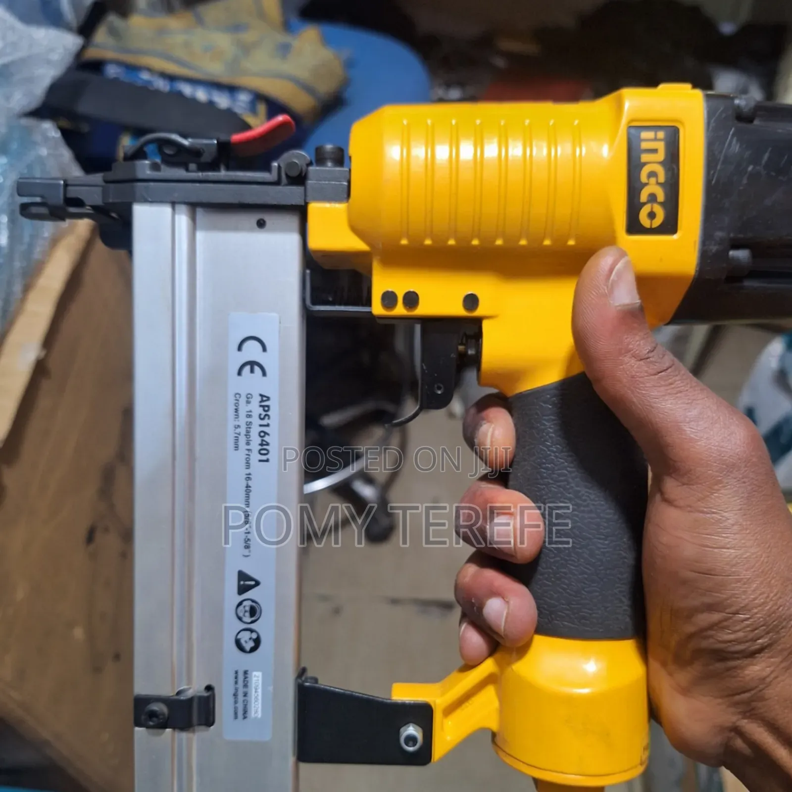 Air Staple Gun የአየር ስቴፕል ሽጉጥ Ingco