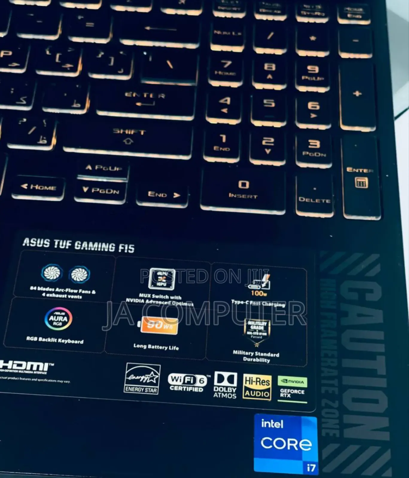 New Laptop Asus TUF Gaming A15 16GB Intel Core I7 SSD 1T