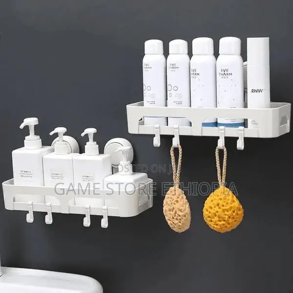 Sucker Shelf | Sticky Storage | ግርግዳ ላይ የሚለጠፍ መደርደሪያ