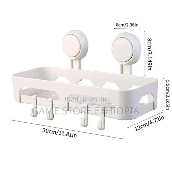 Sucker Shelf | Sticky Storage | ግርግዳ ላይ የሚለጠፍ መደርደሪያ