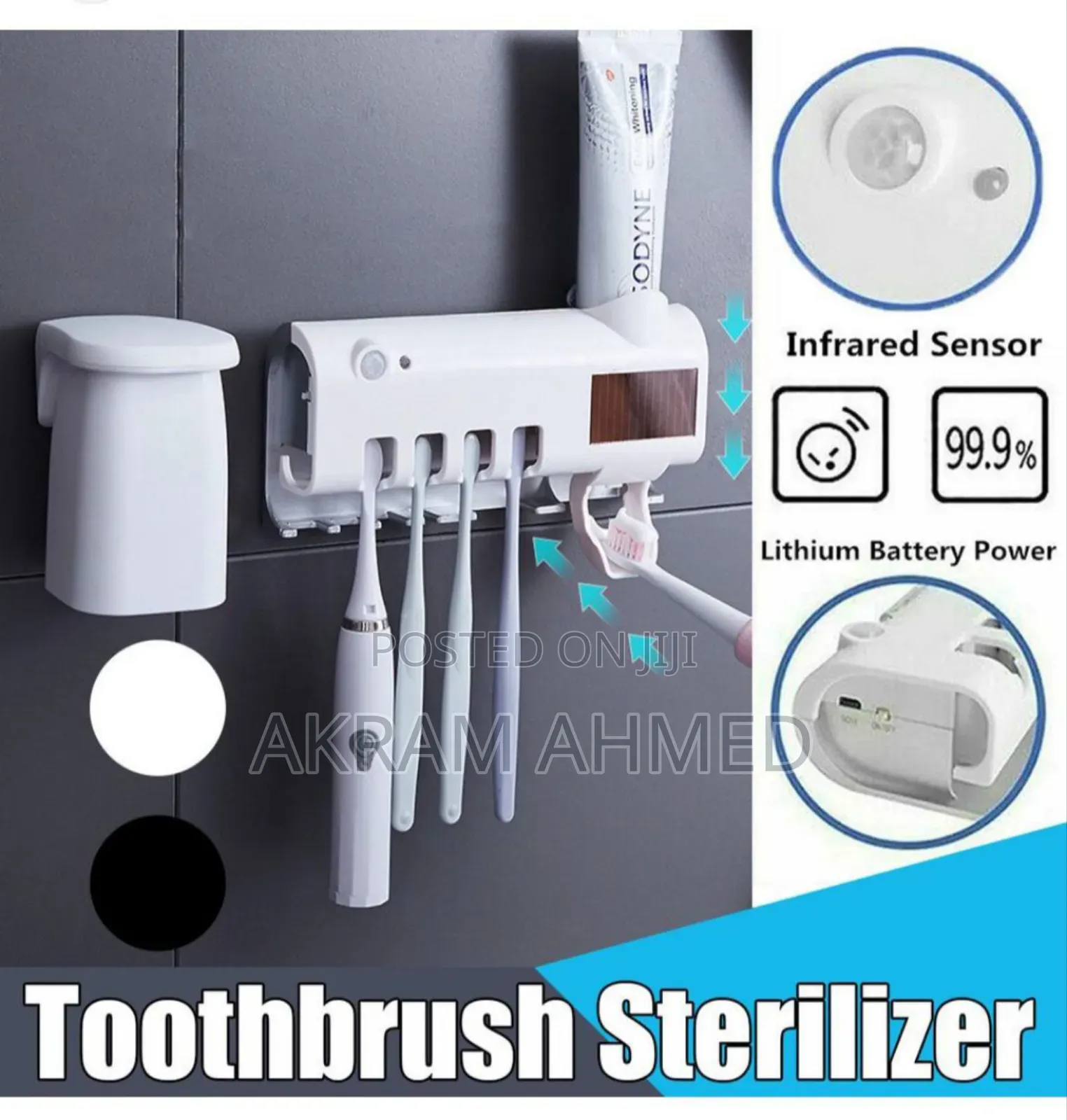 Toothbrush Sanitizer Holder And Sterilizer