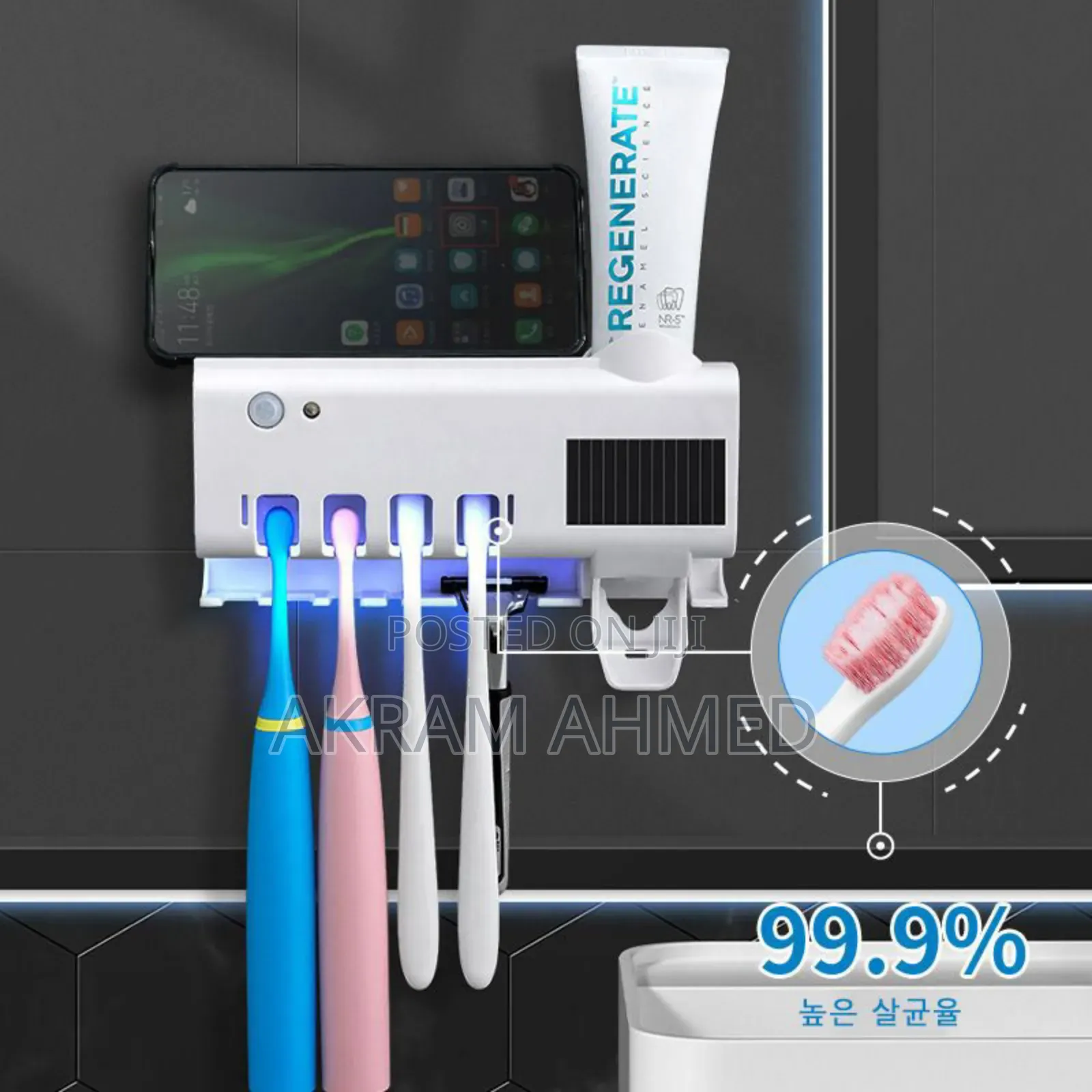 Toothbrush Sanitizer Holder And Sterilizer