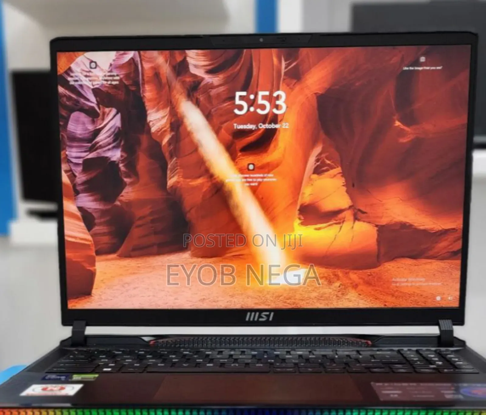 New Laptop MSI Raider GE76 12UGS 16GB Intel Core I9 SSD 1T