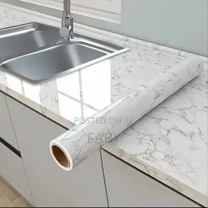 Kitchen Decorative Marble Contact Paper