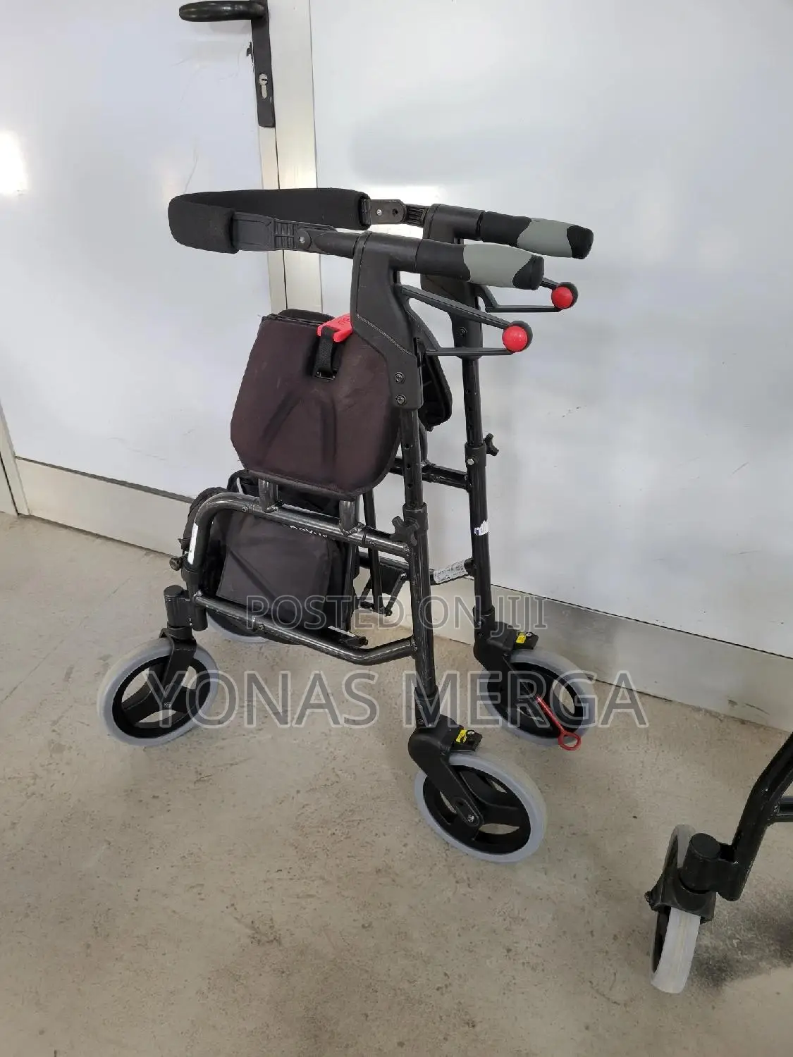 Walker COSTWAY 2in1 Folding Rollator, Wheeled Walking Frame