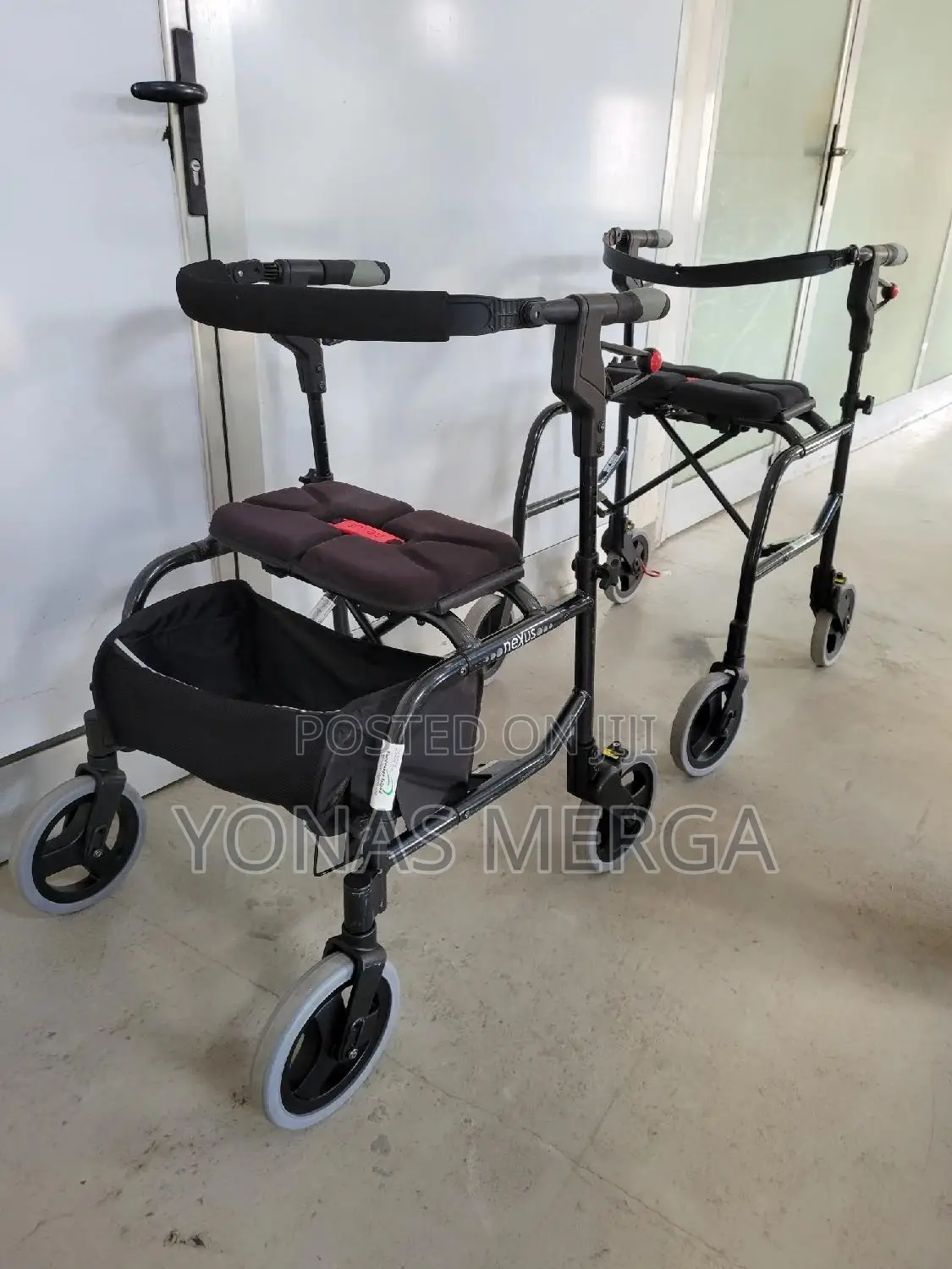 Walker With Seat For Seniors-8" Wheels፫=Wlaker፱።Convenient