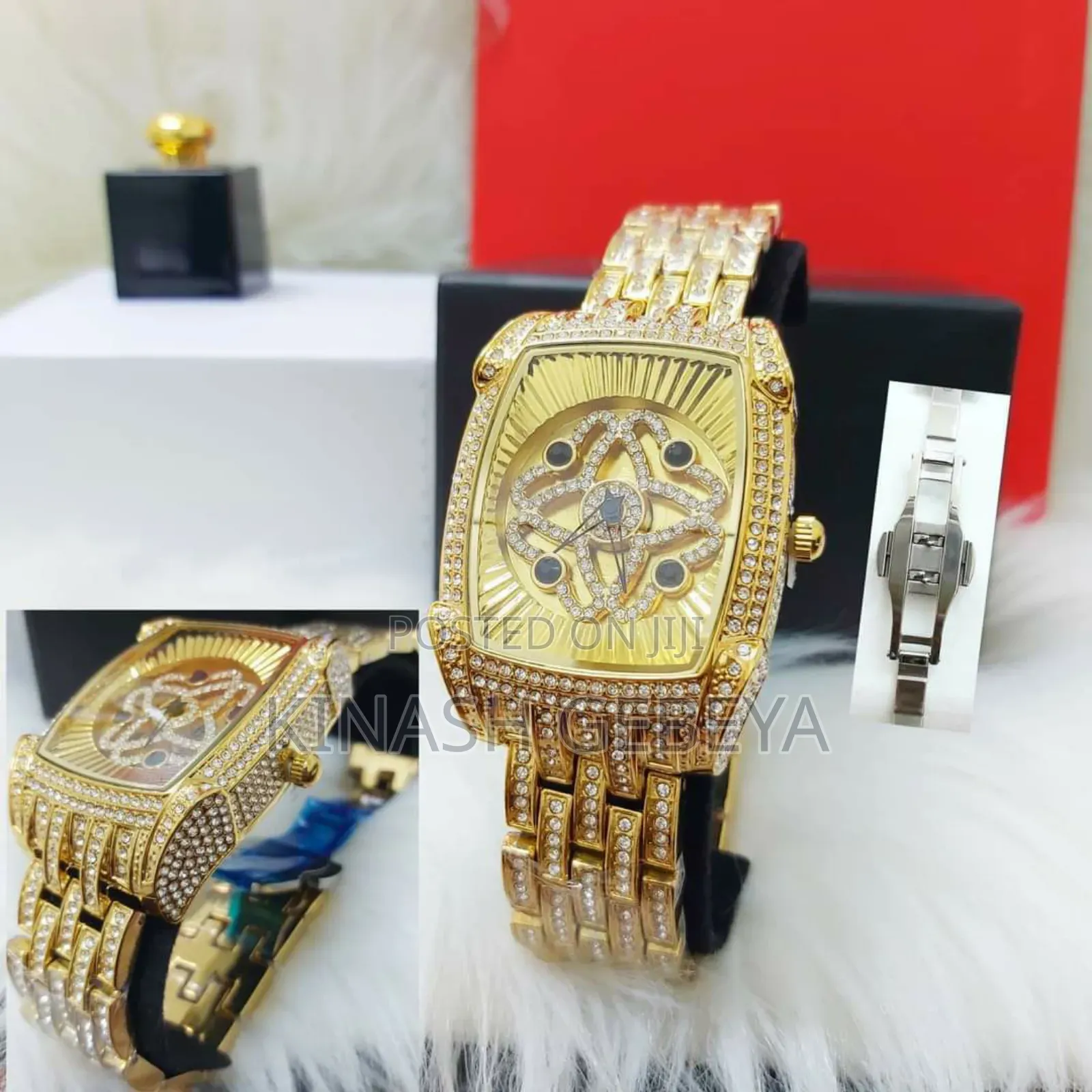 Iced Out Luxury Waterproof Watch(Silver and Gold Colour)