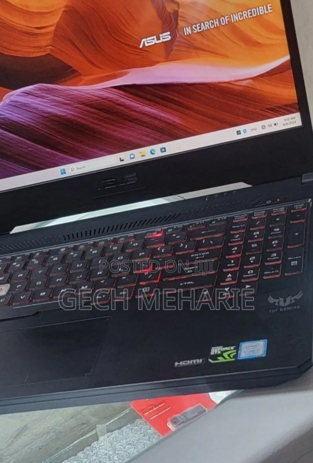 New Laptop Asus TUF Gaming A15 16GB Intel Core i7 SSD 512GB