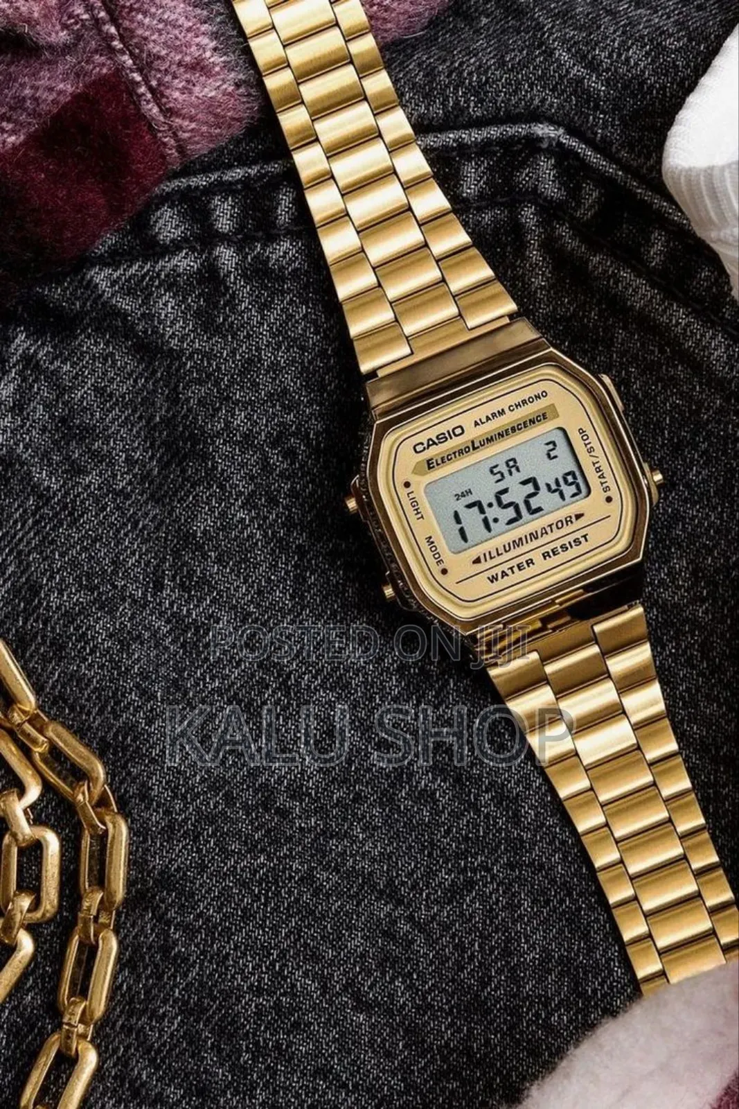 Casio Men's A168wg-9ef Golden Quartz Digital Watch