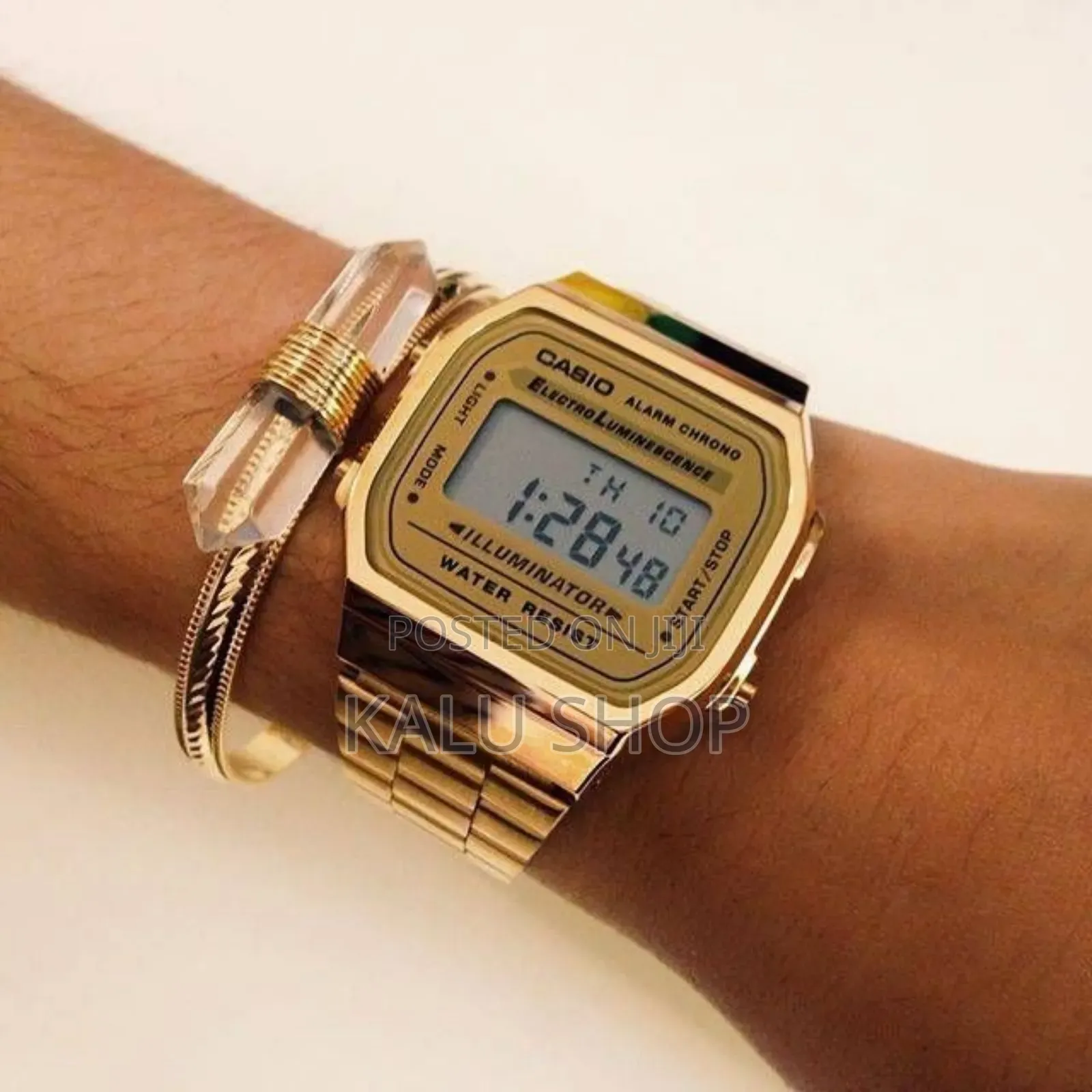 Casio Men's A168wg-9ef Golden Quartz Digital Watch
