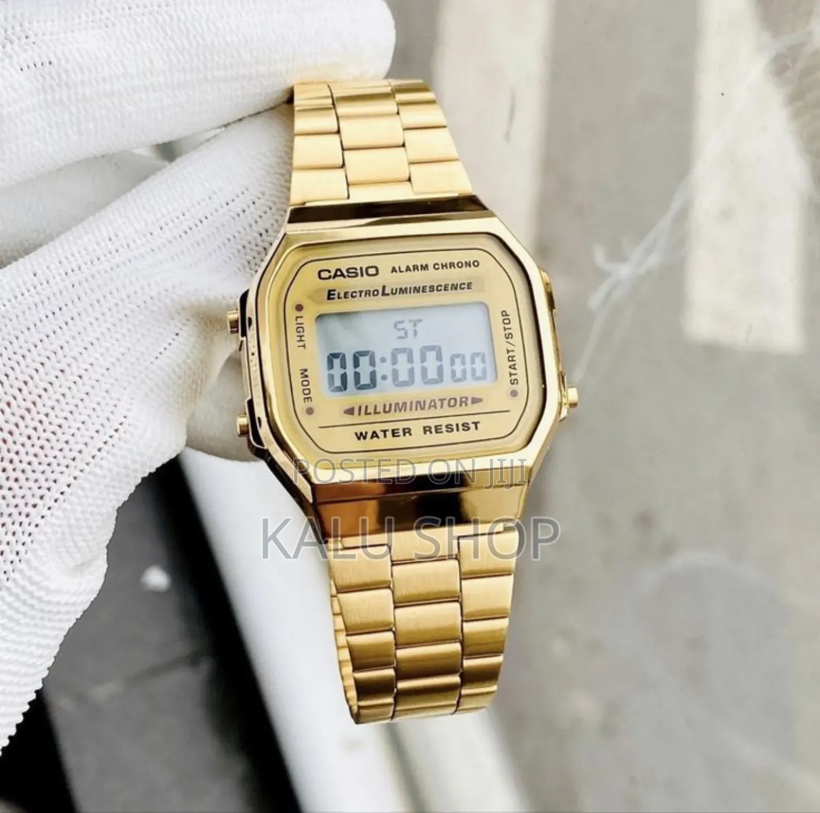 Casio Men's A168wg-9ef Golden Quartz Digital Watch
