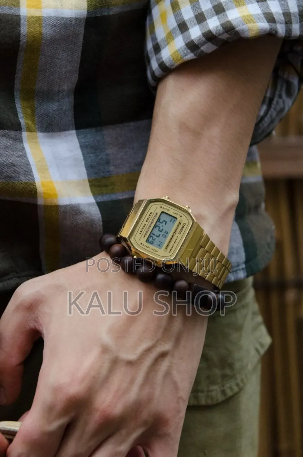 Casio Men's A168wg-9ef Golden Quartz Digital Watch