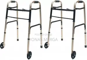 Photo - Walker Dual Release Walker With5"Front Fixed Wheels,
