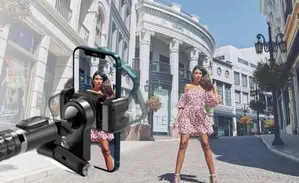 Gimbal Stabilizer With Remote 360 Face Tracking Stand