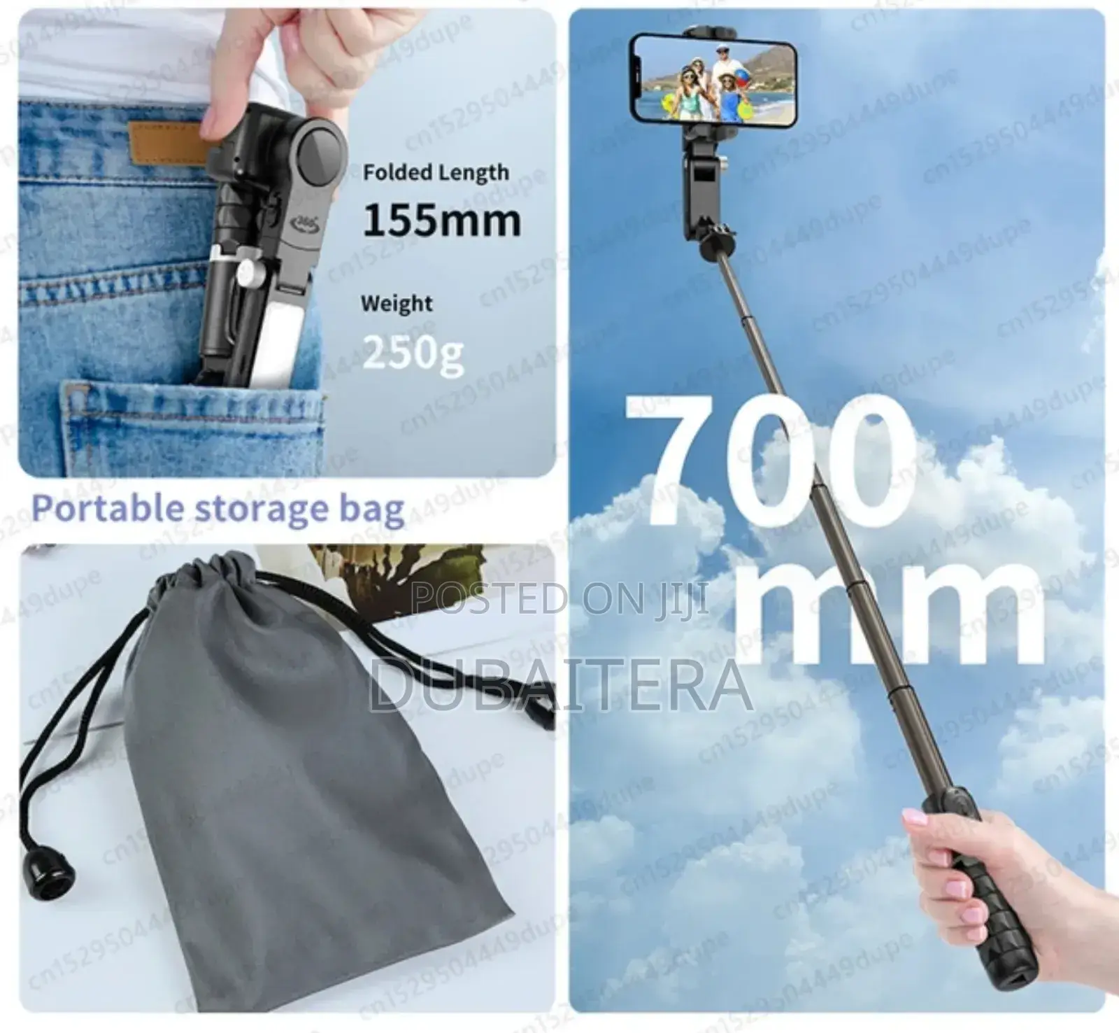 Gimbal Stabilizer With Remote 360 Face Tracking Stand