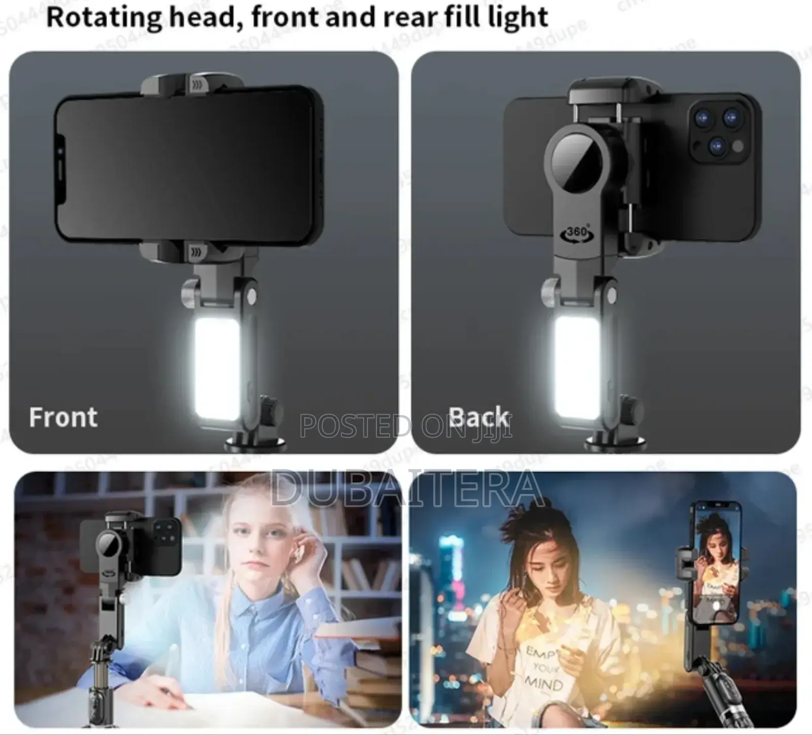 Gimbal Stabilizer With Remote 360 Face Tracking Stand