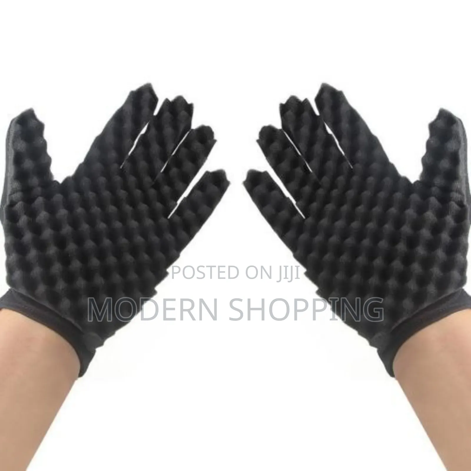 1pcs Double-Sided Hair Curl Twist Sponge Gloves