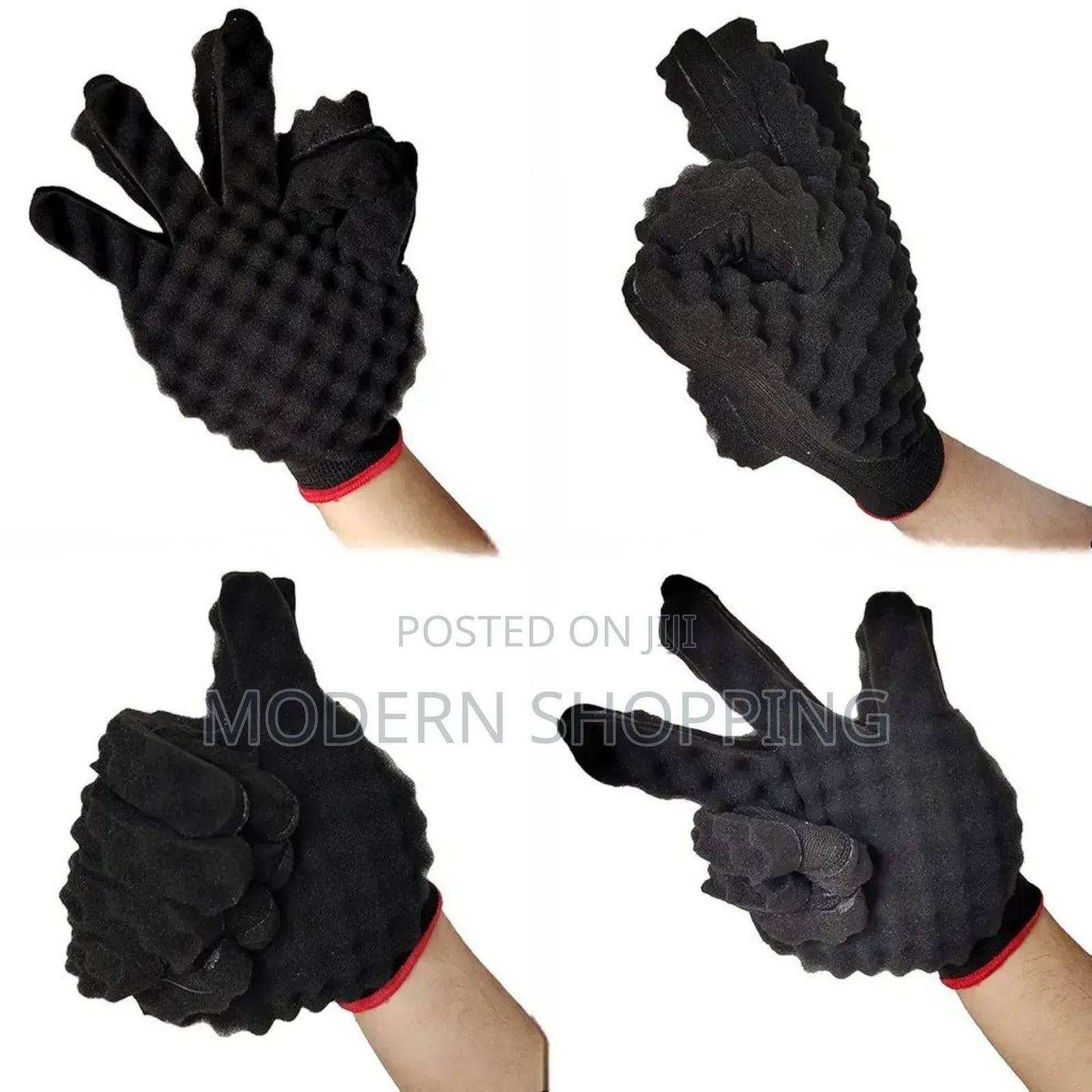1pcs Double-Sided Hair Curl Twist Sponge Gloves
