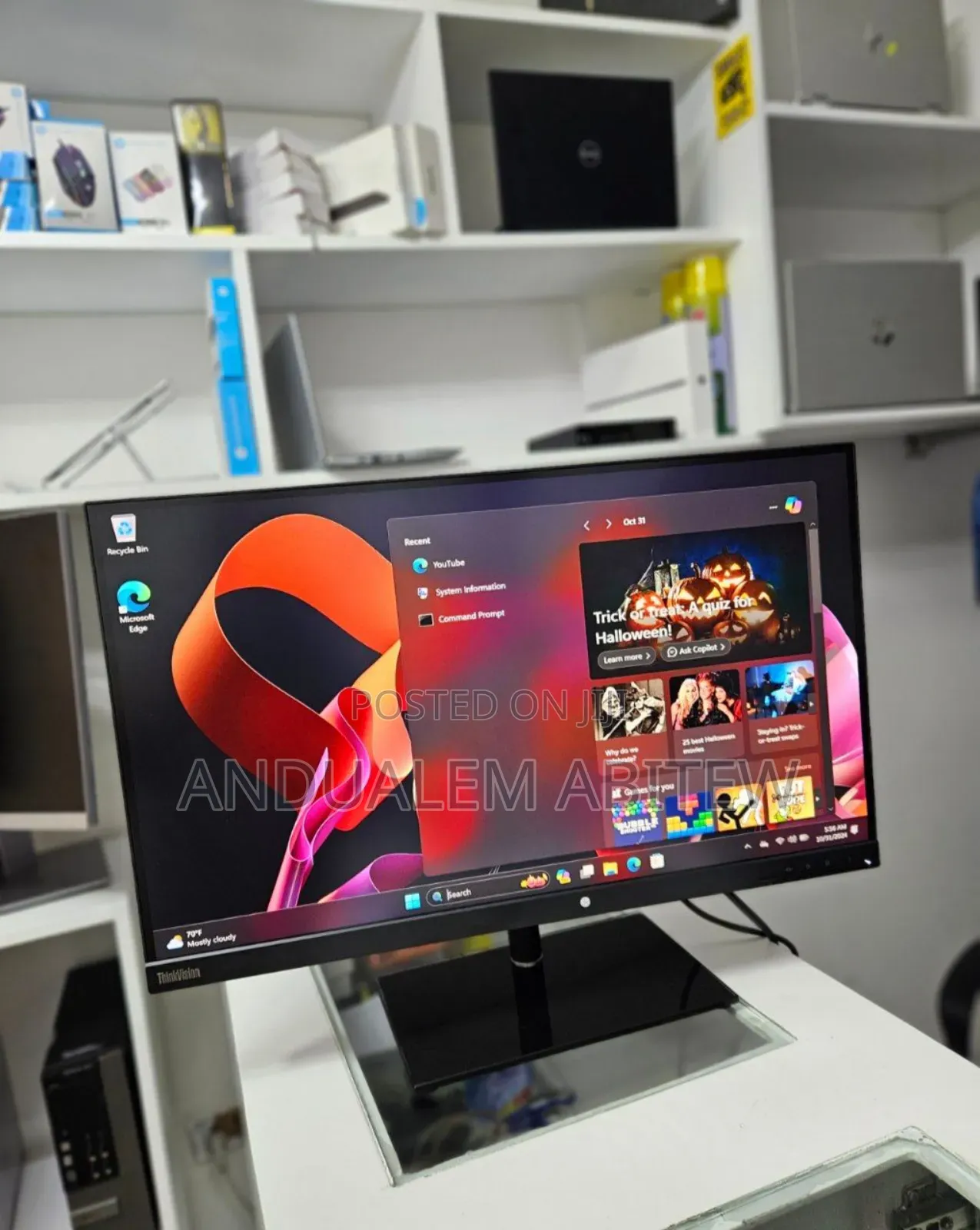 New Lenovo 27 Inch Frameless Monitor