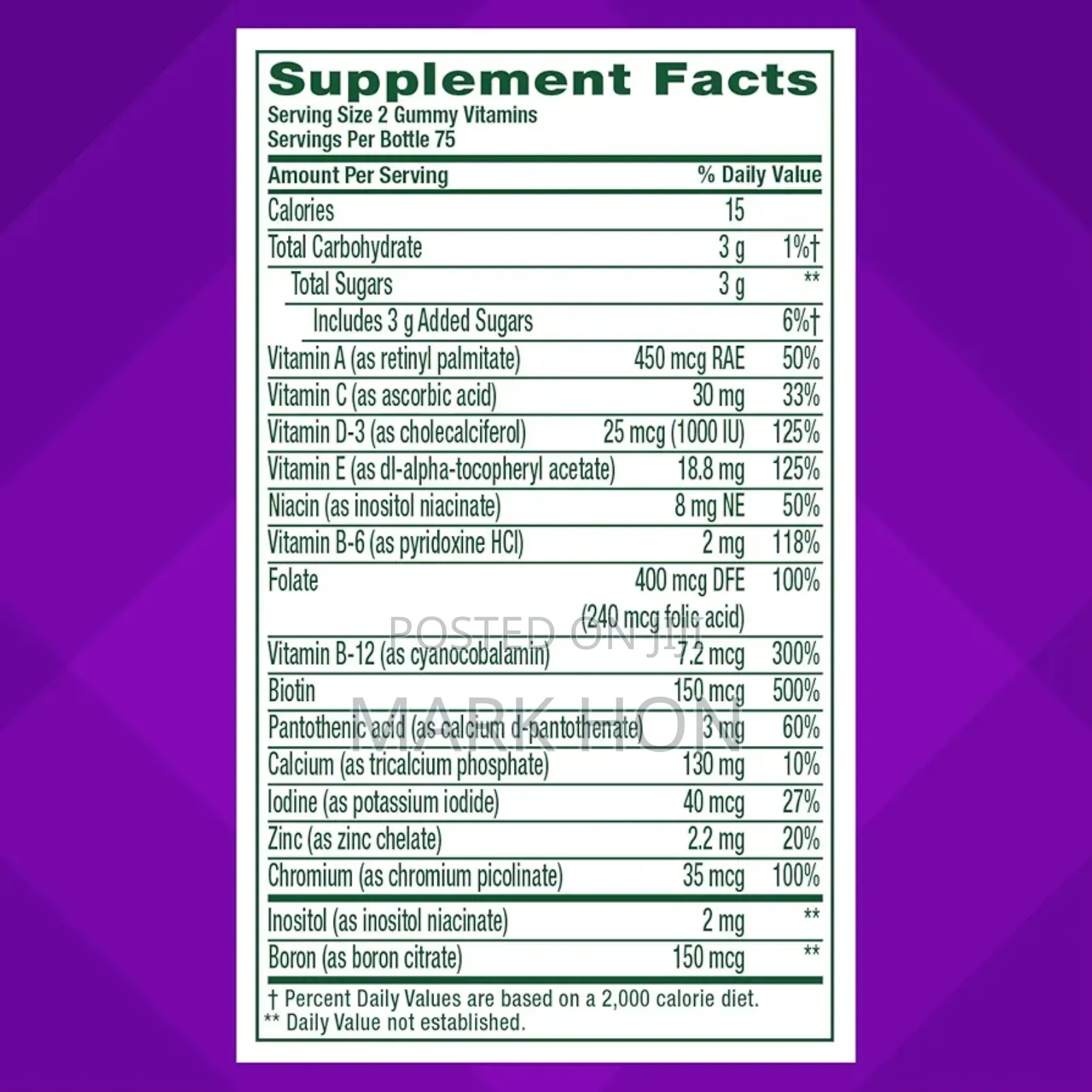 Vitafusion
Women's Multi Vitamin