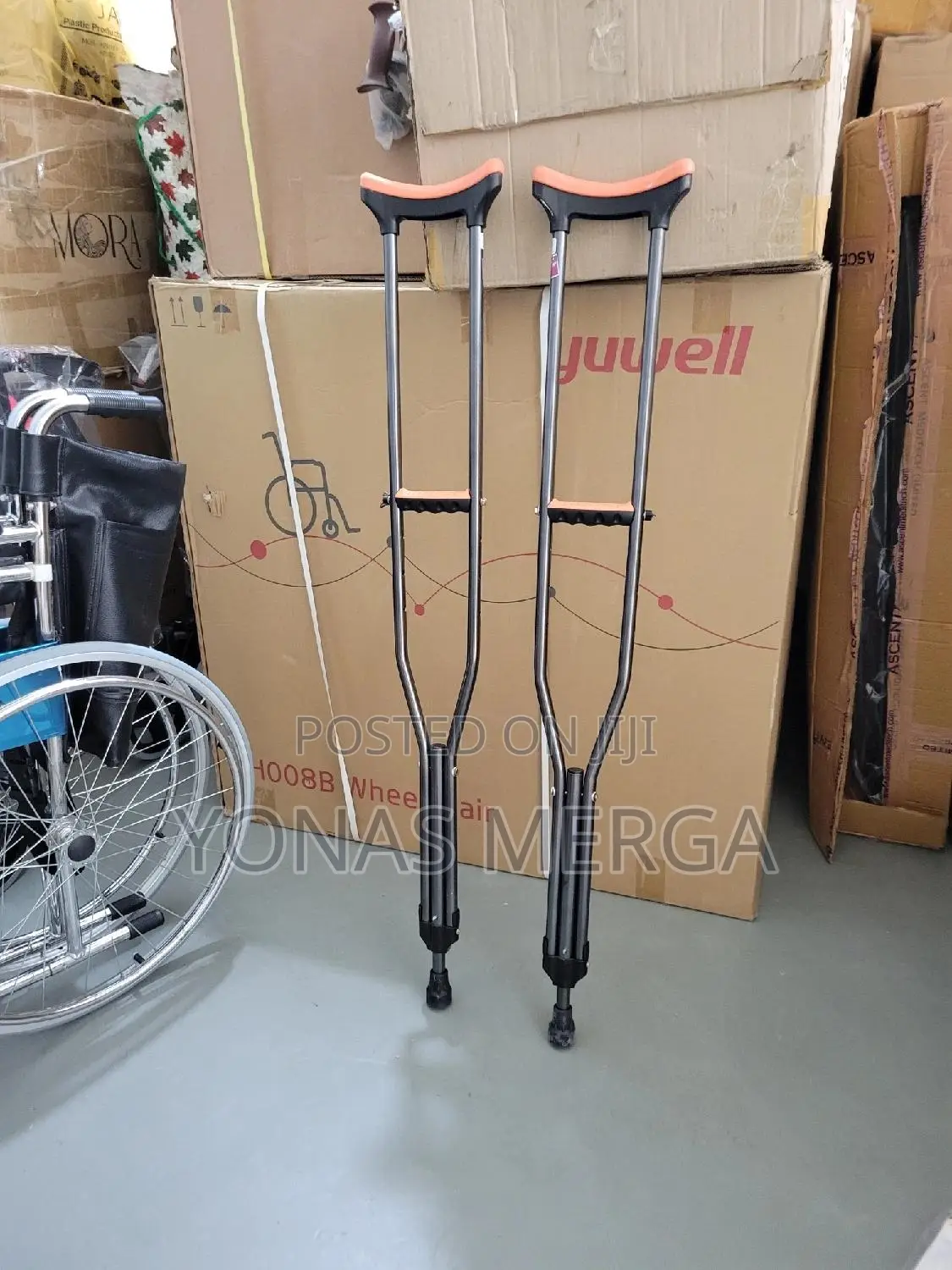 Bilateral Crutches፵៛Kenach፲።Folding Assembling Walking Stick
