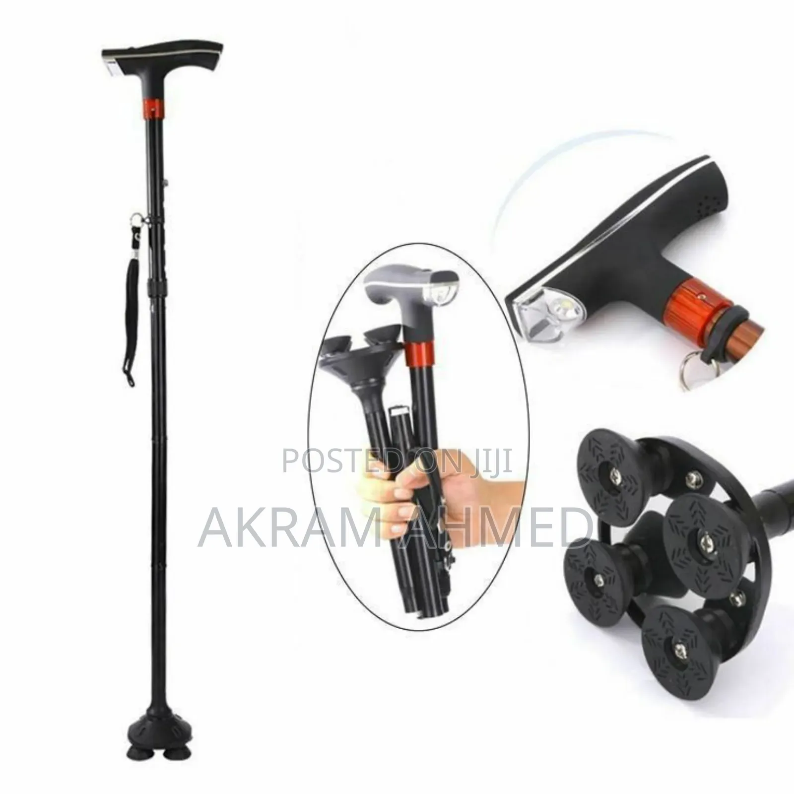 Adjustable Walking Stick With Led Light